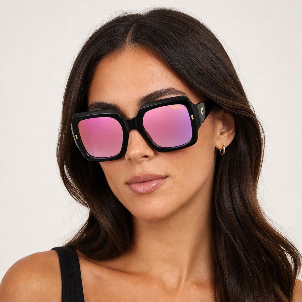 NEW Carrera CARRERA 3004/S 0807TE Black Sunglasses authentic